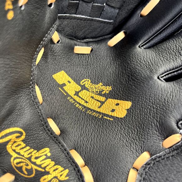 Rawlings RSB SS13W 13" Softball Glove RHT Basket-Web Leather Palm ZeroShock - Picture 7 of 10